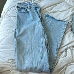 Abercrombie “The 90’s baggy low rise” jeans in curve love size 24 long